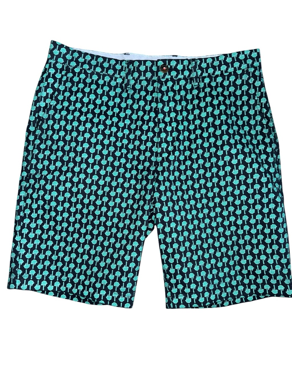 Tommy Hilfiger Palm Tree Print Chino Shorts Men’s 32 Stretch Vacation Preppy